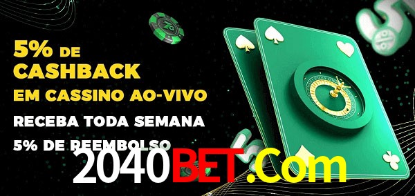 Promoções do cassino ao Vivo 2040Bet.Com